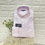 CAMISA MICROOXFORD CUELLO BOTÓN ROSA