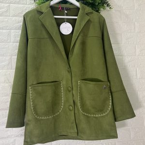 CHAQUETA ANTELINA VERDE DE LOLITAS&L