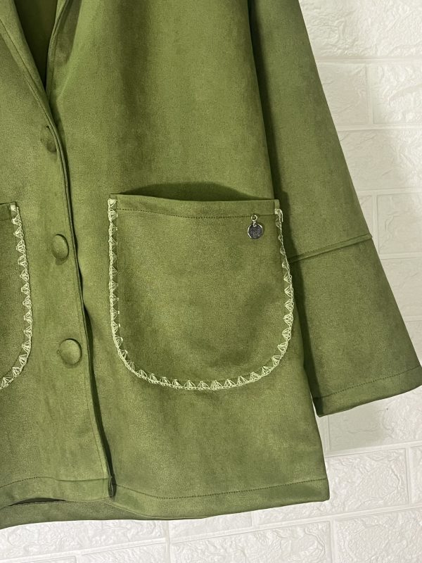 CHAQUETA ANTELINA VERDE DE LOLITAS&L - Imagen 2