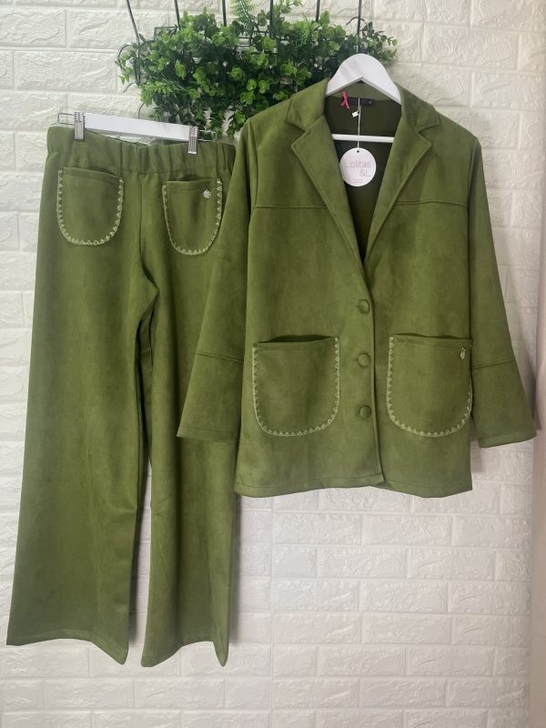 CHAQUETA ANTELINA VERDE DE LOLITAS&L - Imagen 3