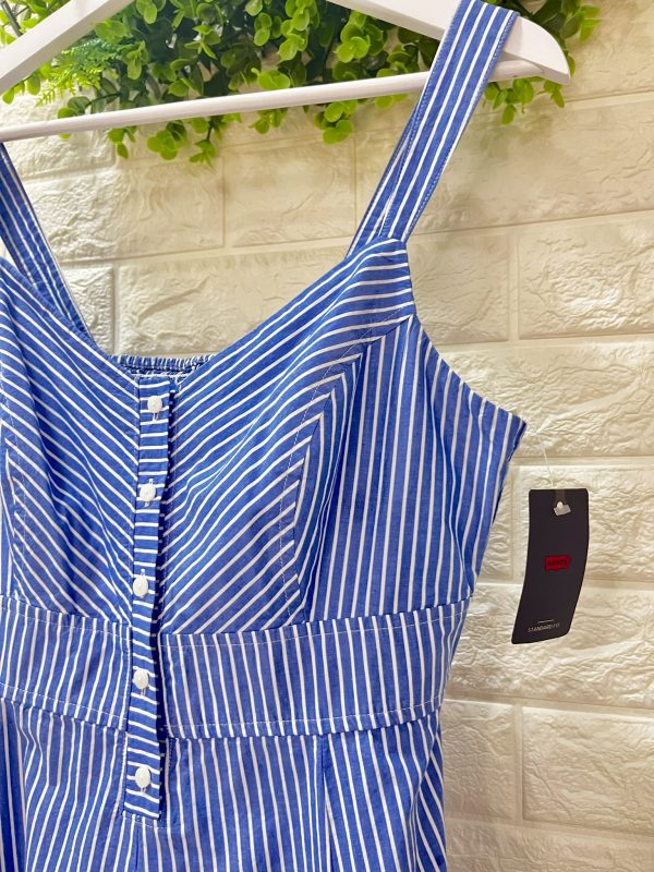 Vestido Midi Ravina, mod Annika Stripe Nautical Blue - Imagen 2