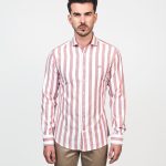 CAMISA CUELLO CUTAWAY OXFORD, ROJO