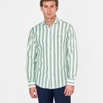 CAMISA CUELLO CUTAWAY OXFORD, VERDE