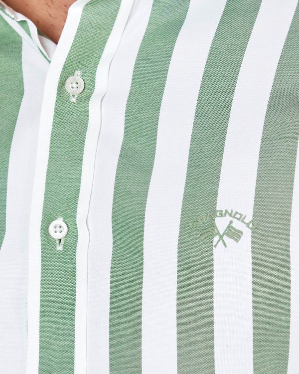 CAMISA CUELLO CUTAWAY OXFORD, VERDE - Imagen 3