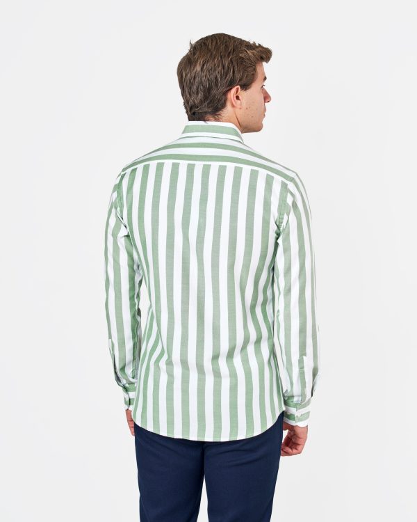 CAMISA CUELLO CUTAWAY OXFORD, VERDE - Imagen 2