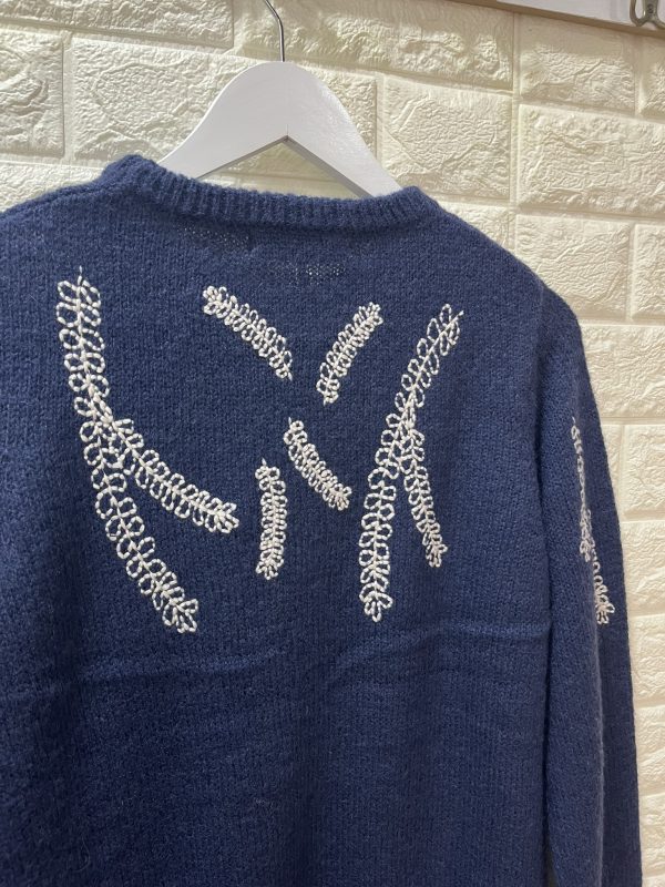 Jersey de punto con bordados botánicos - Imagen 3