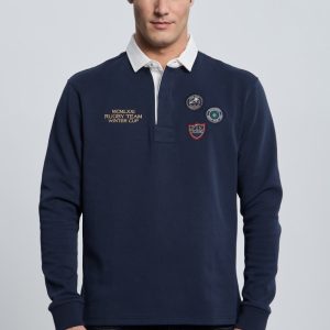 Polo Rugby 3 escudos azul marino