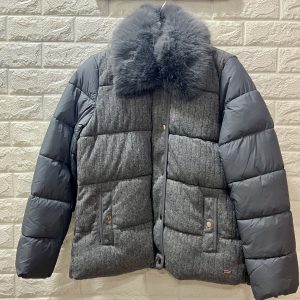 PARKA ACOLCHADO DOS TEJIDOS, GRIS