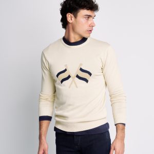 JERSEY CUELLO CAJA CORPORATIVO, BEIGE